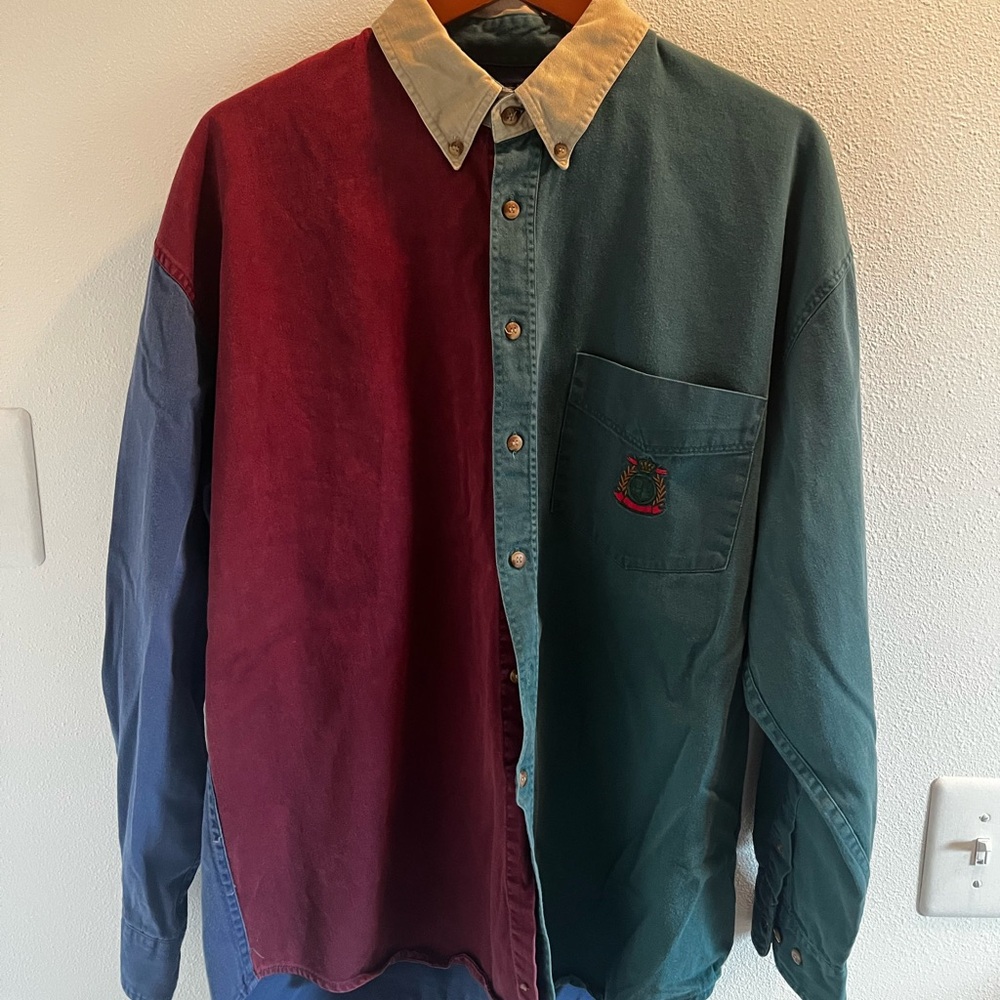 Vintage Colorblock Oxford